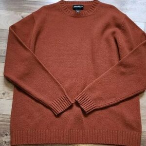 Eddie Bauer Size Xl Tall Mens 100% Lambswool Sweater Pullover Crewneck